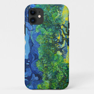 Olivenbäume mit dem Alpilles im Hintergrund iPhone 11 Hülle