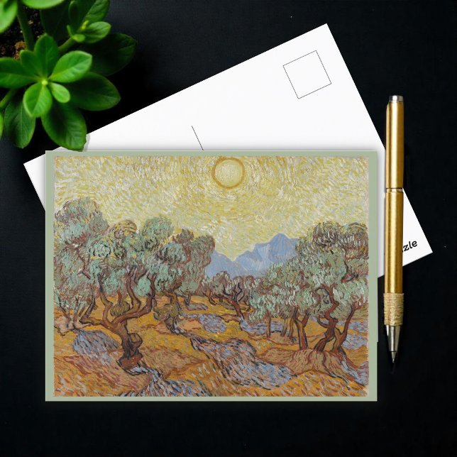 Olivenbäume, Vincent van Gogh Postkarte (Von Creator hochgeladen)