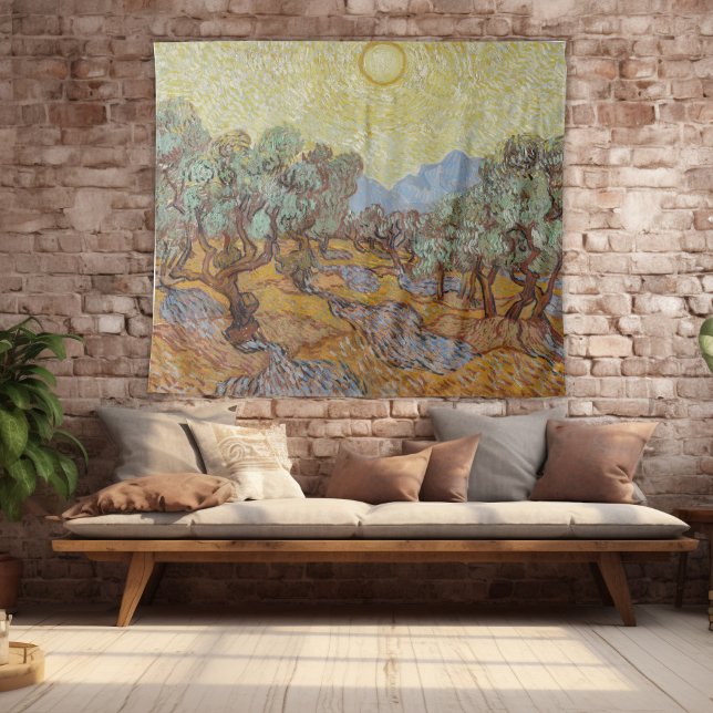 Olivenbäume, Vincent van Gogh Wandteppich (Von Creator hochgeladen)