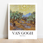 Olivenbäume von Vincent van Gogh Poster<br><div class="desc">Vincent van Gogh's Olive Trees (1889) berühmte Landschaftsmalerei</div>