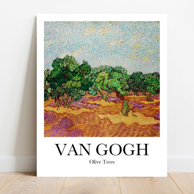 Olivenbäume von Vincent Van Gogh Poster (Van Gogh's Sun-Kissed Olive Trees: Bold & Beautiful Poster! )