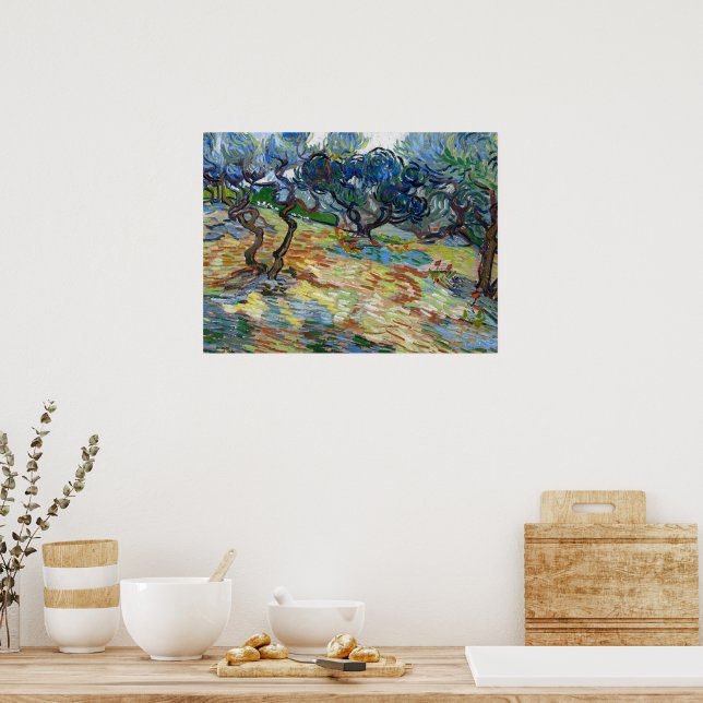 Olivenbäume von Vincent van Gogh Poster (Küche)