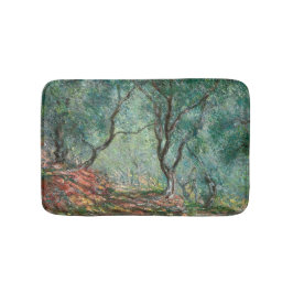 Olivenbaumholz im Moreno Gardens (von Monet) Badematte