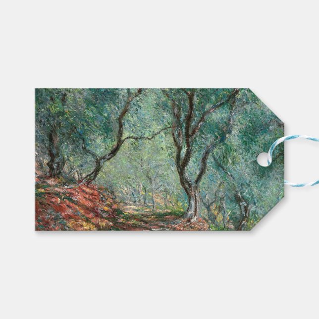 Olivenbaumholz im Moreno Gardens (von Monet) Geschenkanhänger (Vorderseite (Horizontal))