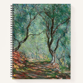 Olivenbaumholz im Moreno Gardens (von Monet) Notizbuch