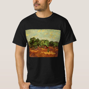 Olivenhain, blauer Himmel von Vincent van Gogh T-Shirt