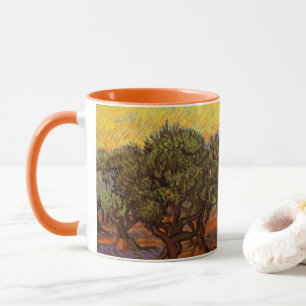 Olivenhain, blauer Himmel von Vincent van Gogh Tasse