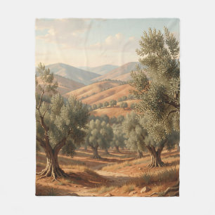 Olivenhain Rollende Hügel Toskana Landschaft Fleecedecke