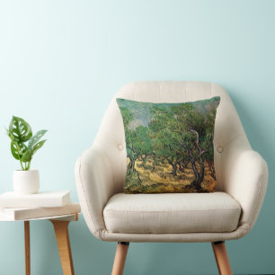 Olivenhain von Vincent van Gogh Kissen