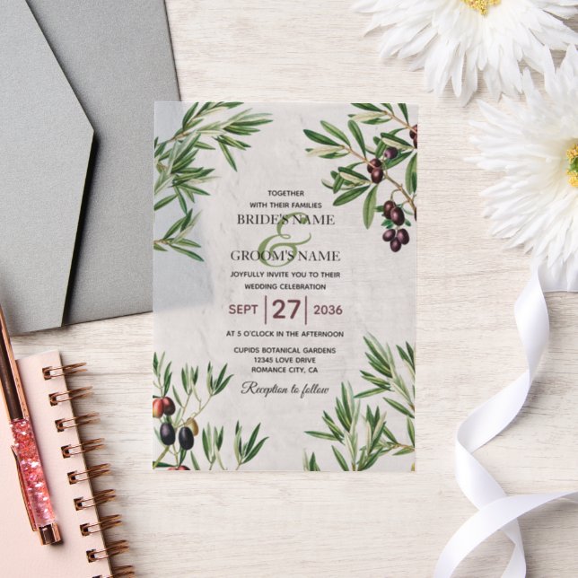 Olivenhaine Blätter Griechische Insel Hochzeit im  (Hochzeit)