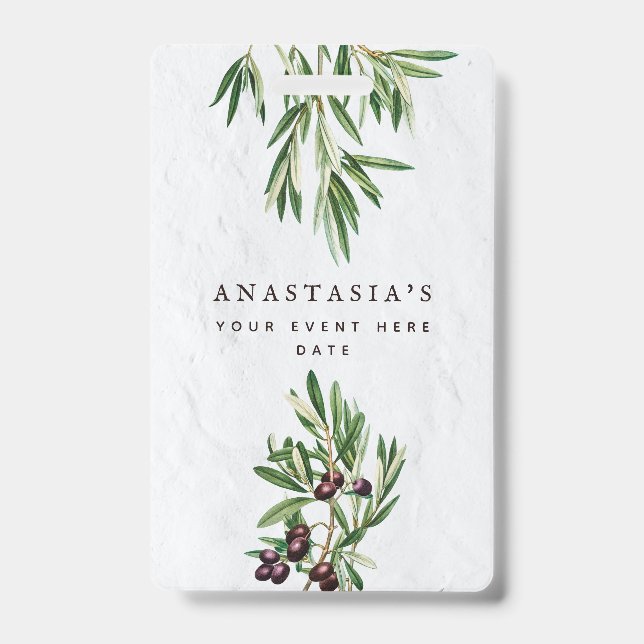 Olivenhaine Blätter Mittelmeerinsel Griechenland Ausweis (Vorderseite)