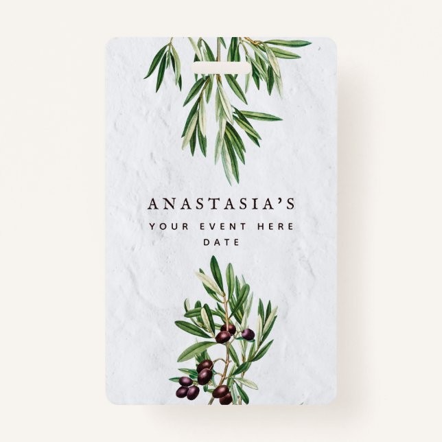 Olivenhaine Blätter Mittelmeerinsel Griechenland Ausweis (Vorderseite)