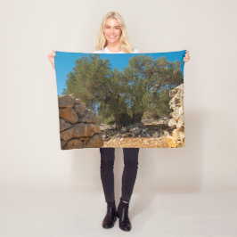 Olivenhaine Fleecedecke