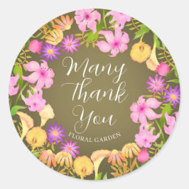 Olivenhaine Runder Aufkleber