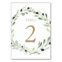 Olivenkranz Tischnummer 2