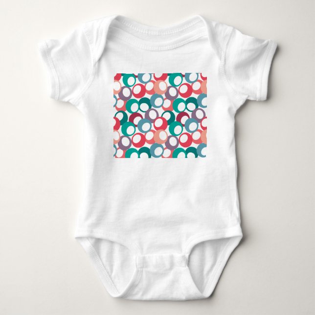 Olivenkreise Baby Strampler (Vorderseite)