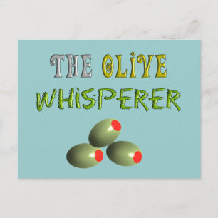 Olivenliebhaber spenden "The Olive Whisperer" Postkarte