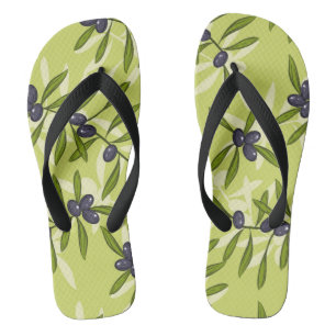 Olivenmuster Flip Flops
