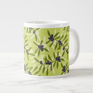 Olivenmuster Jumbo-Tasse