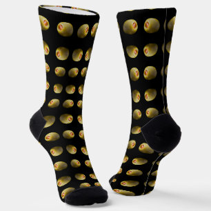 Olivenmuster Socken