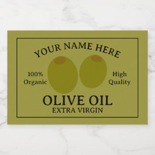 Olivenöl extra vergine Etikett Vorlage
