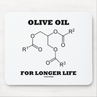 Olivenöl für längere Lebensdauer (Molekül) Mousepad