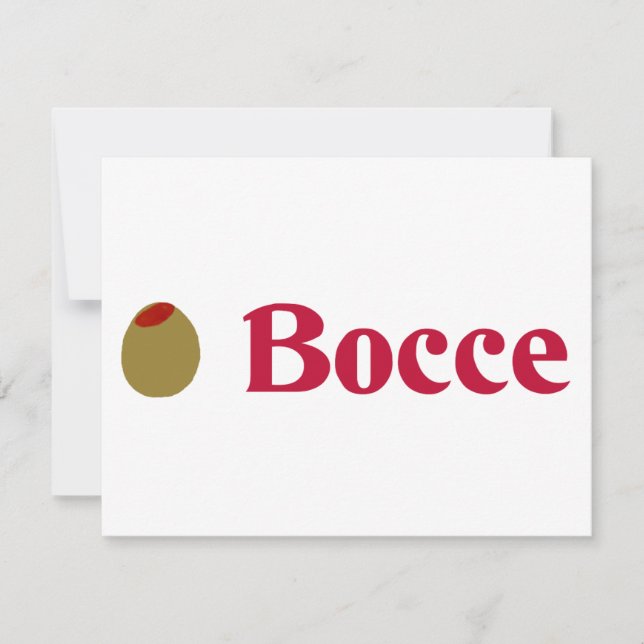Olivenöl (I Liebe) Bocce (Vorderseite)