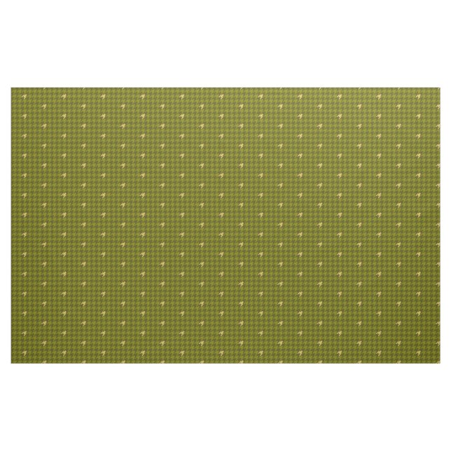 Olivenöl mit goldenem Akzent Hahnentrittmuster Stoff (Fat Quarter (45,7 x 55,9 cm))