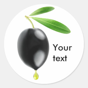 Olivenöl Runder Aufkleber