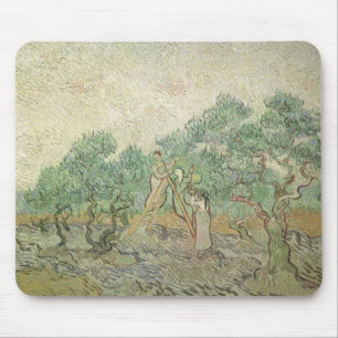 Olivenpflücker von Vincent van Gogh, Vintage Art Mousepad