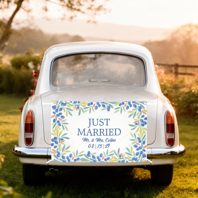 Olivenrahmen Frisch Vermählt Auto Banner (Von Creator hochgeladen)
