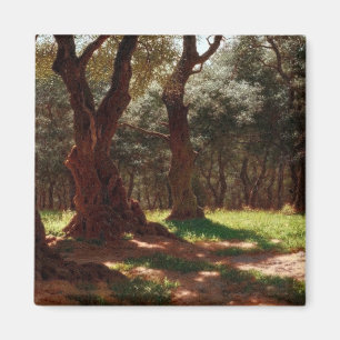 Olivenwald in Cap Saint Martin Magnet
