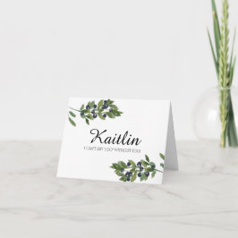 Olivenweg | Bin meine Brautjungfrau? Einladung