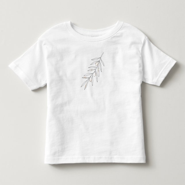 Olivenzweig Blatt  Kleinkind T-shirt (Vorderseite)