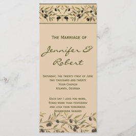 Olivenzweig: Ein Hochzeitsprogramm für toskanische Programm