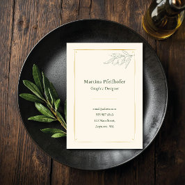 "Olivenzweig elegant"  Visitenkarte