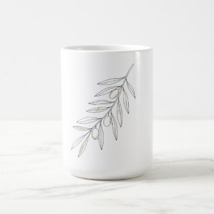 Olivenzweigblatt kaffeetasse