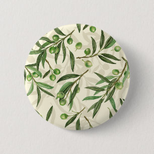 Olivenzweige Aquarell Button