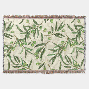 Olivenzweige Aquarell Decke