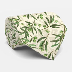 Olivenzweige Aquarell Krawatte