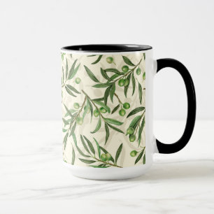 Olivenzweige Aquarell Tasse