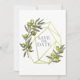 Olivenzweige Natur Grüne Botanische Hochzeit Save The Date