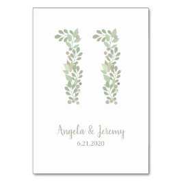 Olivenzweige Nr. 11 Tischnummer