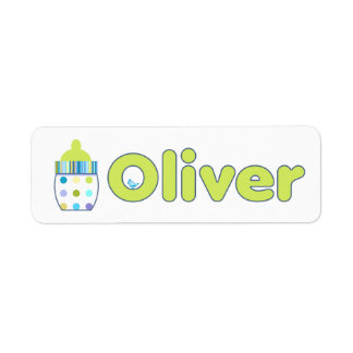 Oliver Baby-Flaschenetiketten