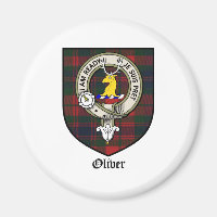 Oliver Clan Wappen Abzeichen Tartan