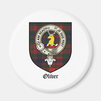 Oliver Clan Wappen Abzeichen Tartan Magnet