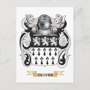 Oliver Coat of Arms (Familienwappen) Postkarte