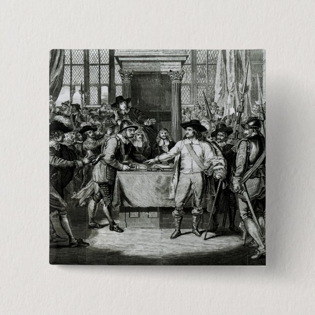 Oliver Cromwell Button (Vorderseite)