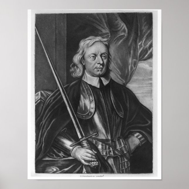 Oliver Cromwell Illustration Poster (Vorne)