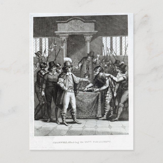 Oliver Cromwell Postkarte (Vorderseite)